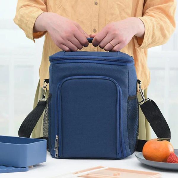 Bolsas de almacenamiento Capacidad Bolsa de almuerzo aislada con doble aislamiento expandible Enfriadores de camping a prueba de fugas Portátil para hombres Picnic