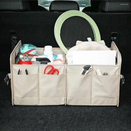 Bolsas de almacenamiento Bag Bag Oxford Organizador de baile de tela Amplio con 9 bolsillos de diseño plegable Handas ideales para SUV