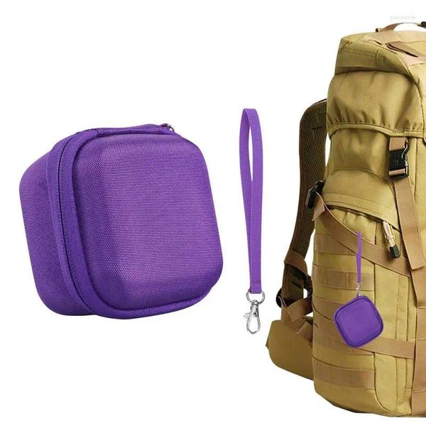 Sacs de rangement Sac de transport pour animal de compagnie numérique Portable violet électronique étui pour animaux de compagnie espace supplémentaire support de voyage avec poignet