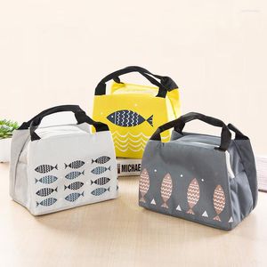 Bolsas de almacenamiento Bolsa de almuerzo de animales de dibujos animados Tote Thermal Food Lunchbox Suministros de picnic Refrigerador aislado Hielo portátil