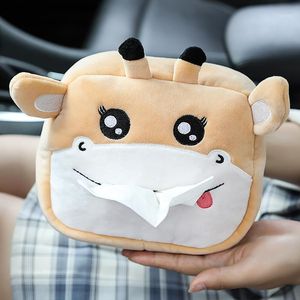 Opbergzakken Cartoon Auto Handdoek Doos Armsteun Papier Zetel Back Lade Multifunctionele Tissue Holder Accessorios Para Auto