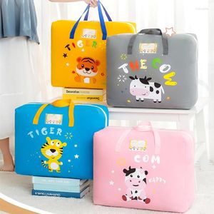 Sacs de rangement Cartoon enfants Sac de courtepointe Vêtements pour enfants finition pour placard Armoire étanche Oxford Oread Oread Organizer