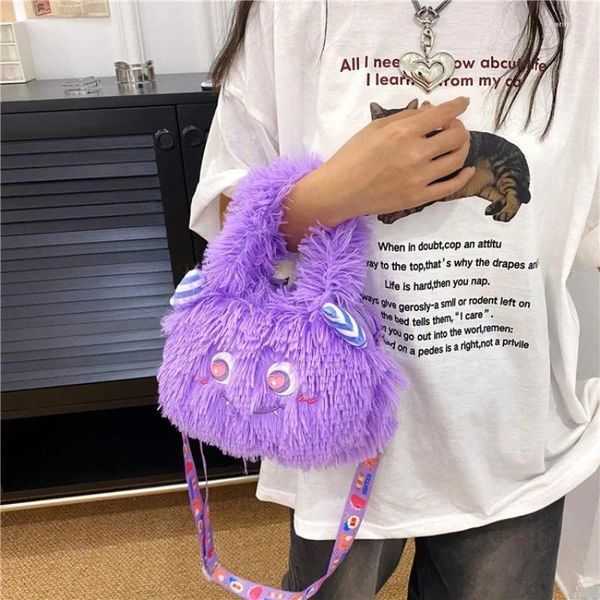 Sacs de rangement Cartoon Monster Sac Kawaii Mélodie en peluche Soft Sac à main Sac à main Anime en peluche Backpack Girls Enfants Cadeaux