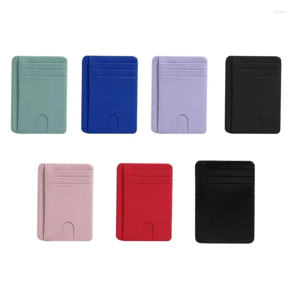 Sacs de rangement Habillement RFID Blocage pour les hommes Femmes Pu Le cuir Wallet Cartes Business Purse