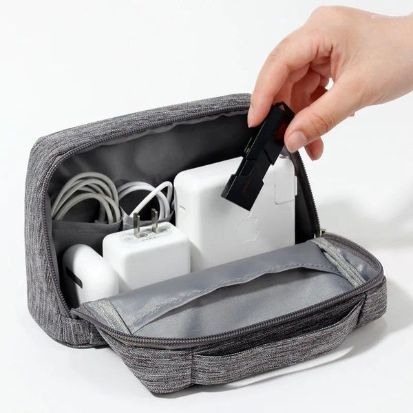 Sacs de rangement Cationic Digital Electronic Organizer Camera Camera Cable USB Câble de transport Makeup et articles de toilettes portables