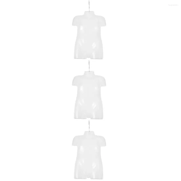 Sacs de rangement Vêtements de mannequin en plastique pour enfants affichage de la robe de tout-petit du magasin pour bébé