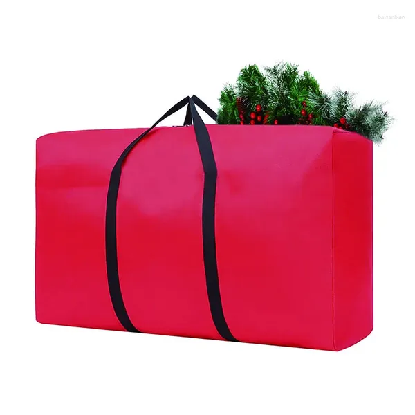 Sacs de rangement Sac d'arbre de Noël Oxford Tissu Pliable Couronne de décoration de Noël pour le stockage d'ustensiles