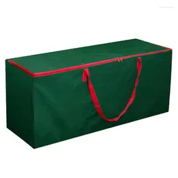Sacs de rangement Organisateur d'arbre de Noël 210D Tissu d'Oxford enduit imperméable avec sac à fermeture éclair double et poignées
