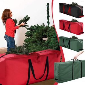 Sacs de rangement sapin de noël Oxford housse de sac anti-poussière étanche grande capacité couette vêtements entrepôt organisateur