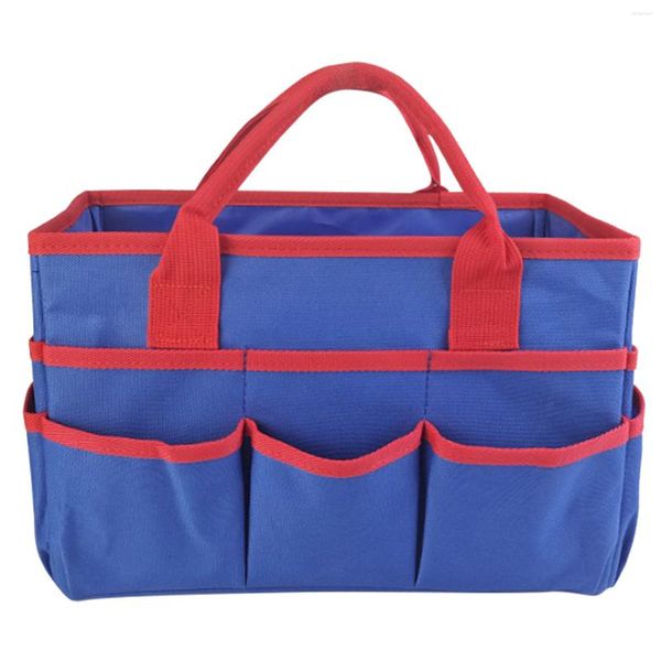 Suministros de limpieza de bolsas de almacenamiento Oxford Blue Red Craft Art Pets Organizer Multipropiore Tote Bag Tracess impermeables con caddie