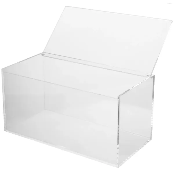 Bolsas de almacenamiento Tapa de caja de recipiente de plástico transparente Cajas pequeñas Cajona