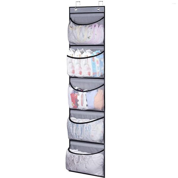 Sacs de rangement transparents en tissu épais, sac suspendu, organisateur de chaussures, support étagères pour vêtements de pépinière, jouets couches