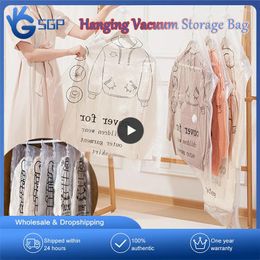Opbergzakken kast hangende vacuümzakdichtingskleding voor kledingorganisator herbruikbare kledingbeschermer