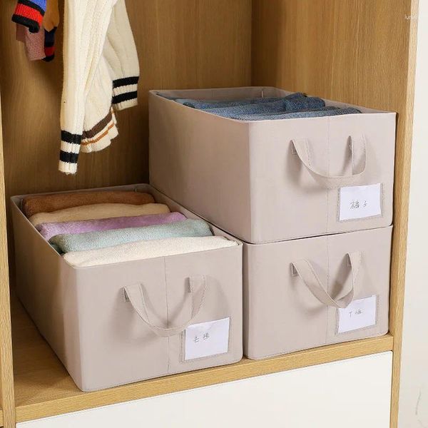 Sacs de rangement Cloud Soft Cotton Box Vêtements lavables Cadre en acier Panier Tri Pantalons à la maison