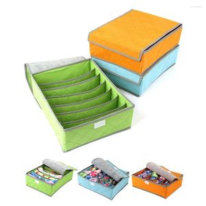 Bolsas de almacenamiento Color Ropa de color Pantalones Cajas de casas Cajones de la casa Organizador de ropa separadora