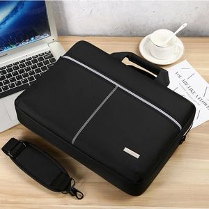 Opbergtassen Computertas draagbare eenschouder met één schouder 14-inch notebook zwarte waterdichte zakelijke aktetas