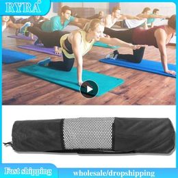 Sacs de rangement Pruisible Body Body Body Yoga Mat Sac Exercice Ajusteur Fitness Fitness Durable Mesh en nylon facile à transporter