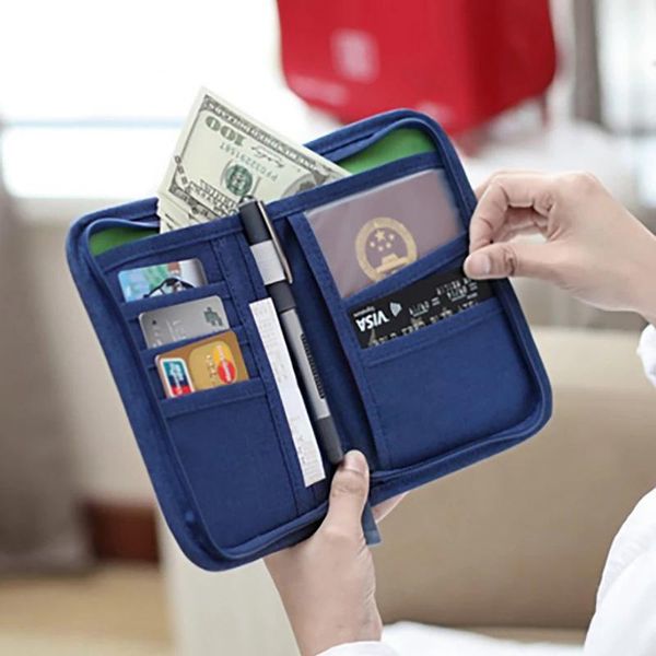 Sacs de rangement pratique sac de couverture polyvalent court portefeuille porte-carte pochette sac à main accessoires de voyage pour femmes et hommes