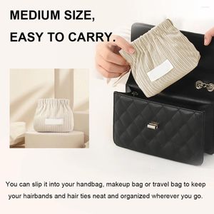 Opbergzakken Corduroy Haaraccessoire Sieraden Organizer Leuke toilettas Reismake-uptasje voor dames en meisjes