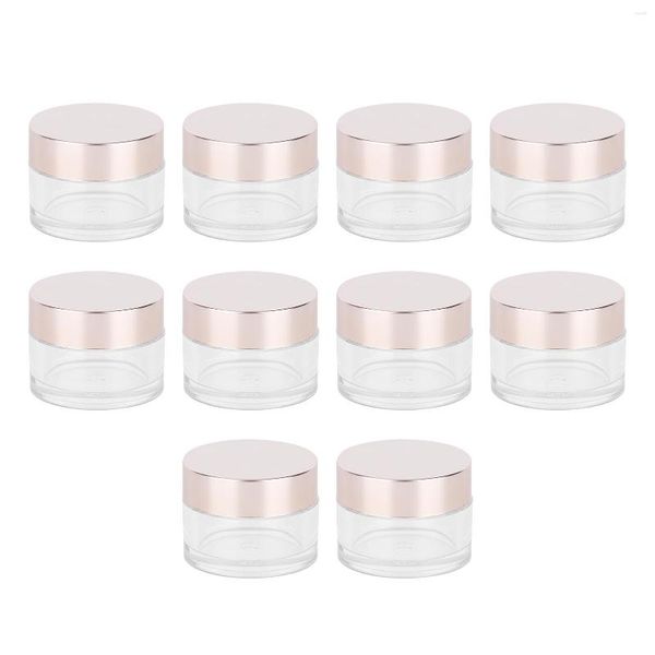 Bolsas de almacenamiento Contenedores cosméticos Diseño de boca ancha Vacío Labio reutilizable Portátil 15 g con tapas para cosméticos de joyería