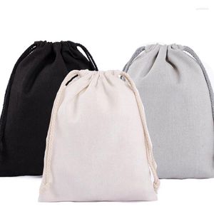 Sacs de rangement Coton DrawString Christms Wedding Gift Package Sac Reutilisable Organisateur de sous-vêtements