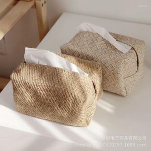 Sacs de rangement en coton Boîte de tissus art en tissu en tissu art simple pour la maison de table de salon