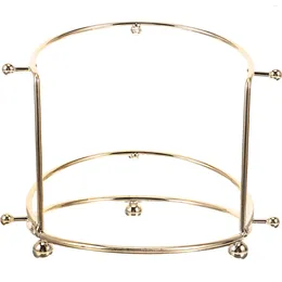 Opbergzakken Kroonstandaard Hoofdband Display Rack 2-Tier houder metalen haarband voor juwelierszaak