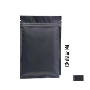 Sacs de stockage personnalisés accepter Colorf thermoscellable emballage sac pochette refermable plat feuille d'aluminium sacs en plastique 100pcs 201021 629 R2 Dhcti