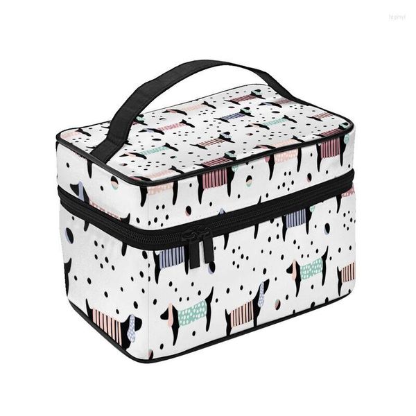 Sacs de rangement personnalisés Teckel Dog Lovers Voyage Cosmétique Sac Femmes Badger Saucisse Toilette Maquillage Organisateur Lady Beauty Dopp Kit