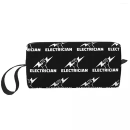 Bolsas de almacenamiento Electricista Cosmético Bolsa Cosmética Ingeniería de alimentación eléctrica Organizador de aseo del aseo del aseo Lady Beauty Dopp Kit