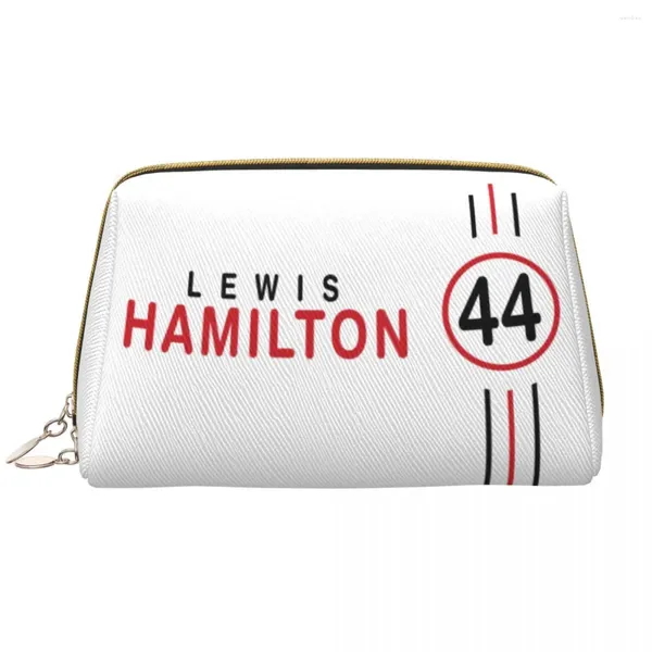 Sacs de rangement Custom Hamiltons 44 Car Race Toitrage Sac Femmes Organisateur de maquillage cosmétique Lady Beauty Dopp Kit Kit