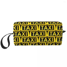 Sacs de rangement Sac de cosmétique de voyage pour chauffeur de taxi personnalisé pour femmes Organisateur de maquillage de toilette dames kit Dopp Beauty Dopp