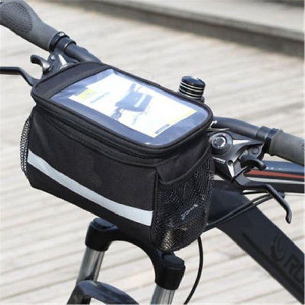 Bolsas de almacenamiento para ciclismo, cesta delantera para bicicleta, marco superior, bolsa para manillar, alforja, bolsa para exteriores 2021