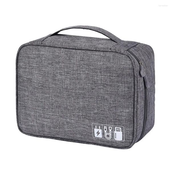 Sacs de rangement Sac de câble de données Chargers portables téléphones portables Cordon Digital Accessory Accessory Organizer Polyester Travel