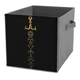 Sacs de rangement Dice Set Sword Tabletop RPG Gaming pour les bacs Pliage Box Organizer Division de vêtements Le soulèvement de la main