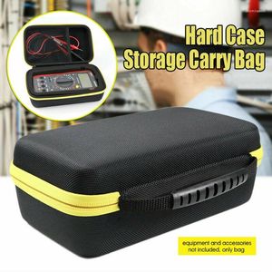 Sacs de rangement sac multimètre numérique étui rigide EVA pour Fluke F117C/F17B transporter avec poche en filet étanche antichoc