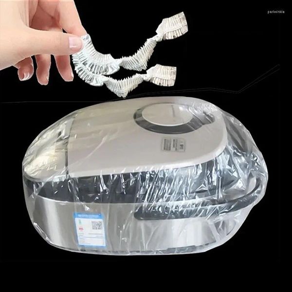 Bolsas de almacenamiento Cubierta de polvo desechable Cocina Película de protección transparente Alta Microondas Horno Ventilador eléctrico Arrocera Plástico