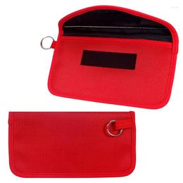 Bolsas de almacenamiento Bolsa de doble capa Anti-radiación GPS Teléfono Blindaje Bolsa Cartera Estuche para tarjetas