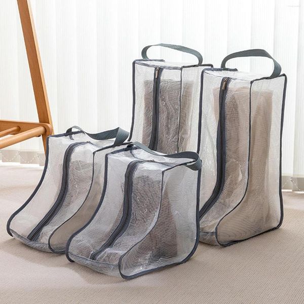 Bolsas de almacenamiento Botas de lluvia a prueba de polvo Bolsa Viaje Portable Armario Organizador de la cremallera Protección de secado