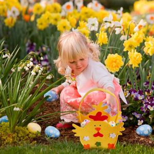 Opbergtassen Easter Chick Cadeaum Bag Candy Tote Geel en Wit 2 stijlen