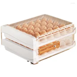 Bolsas de almacenamiento Caja de huevo Refrigerador de cajones dedicados Cajón de cajón CRISPER CRISPER GRADO GRADO ORGANIZA FANTÁSTICA