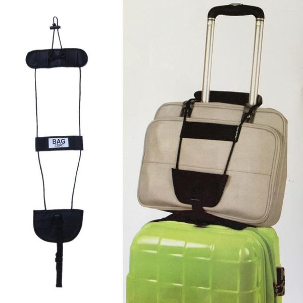 Bolsas de almacenamiento Correa de equipaje ajustable elástica Portador de equipaje Cinturones elásticos Maleta Cinturón de fijación Seguridad de viaje Llevar en correas