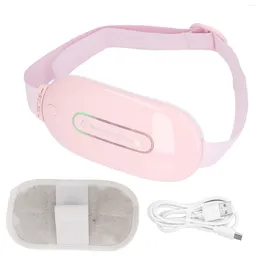Bolsas de almacenamiento cinturón de cintura con calefacción eléctrica útero dolor alivio de masaje de vibraciones USB cargando rosa gran área para la oficina