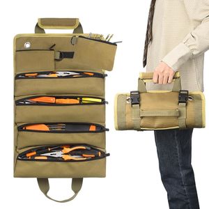 Sacs de rangement Kit d'électricien Roll-type Bag Hanging Home Oxford Cloth Life