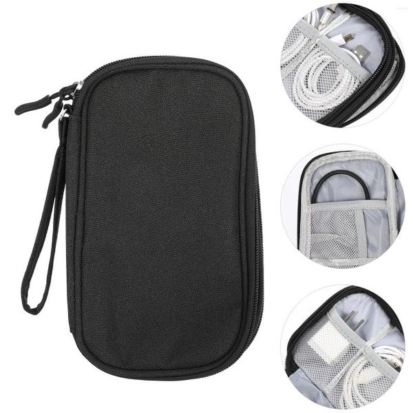 Sacs de rangement, sac électronique, organisateur de câbles à fermeture éclair, étui de voyage en plein air pour cordon USB, alimentation numérique, manchon de Protection du disque dur