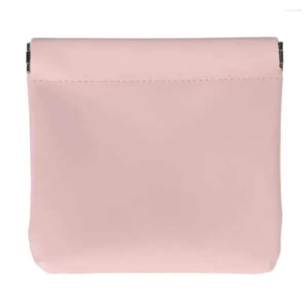 Sacs de rangement Sac à éclatements électroplités Ensemble de petits pochettes d'organisateur de fermeture en cuir en faux cuir pour le maquillage bijoux électronique Cosmetics