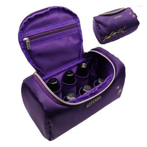 Opbergzakken Essentiële olievlees voor Doterra 10 slots 15 ml Kokosnoot Draaghangende organisator Flessenhouder Bag