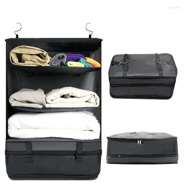 Bolsas de almacenamiento Esenciales Cubos de embalaje Estantes colgantes Compartimento de lavandería 1 juego Artículos para el hogar Equipaje Organizador de viaje
