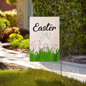 Opbergtassen Uitstekende kwaliteit Easter Garden Vlag Aangepast Logo Printing Canvas Doek herbruikbare tote winkelen Geschenkwinkel Boodschappen