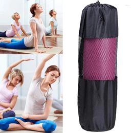 Sacs de rangement Exercice transporteur en nylon Mesh pratique polyvalent durable facile à transporter sac de tapis de yoga Pilates Fitness